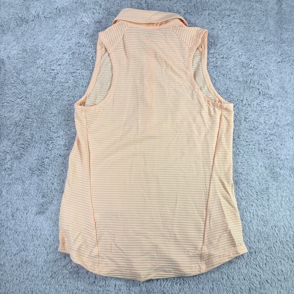 Calia NWT Women's Golf Renew Sleeveless Polo in Peach Sherbert Size XS - Picture 2 of 7
